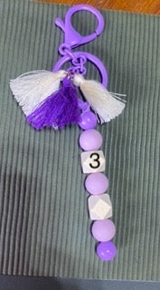 Beaded keychain
