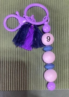 Beaded keychain
